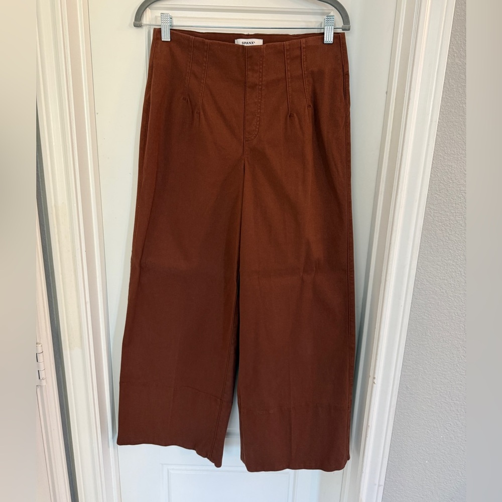 SPANX Rust Brown Wide-Leg Pants